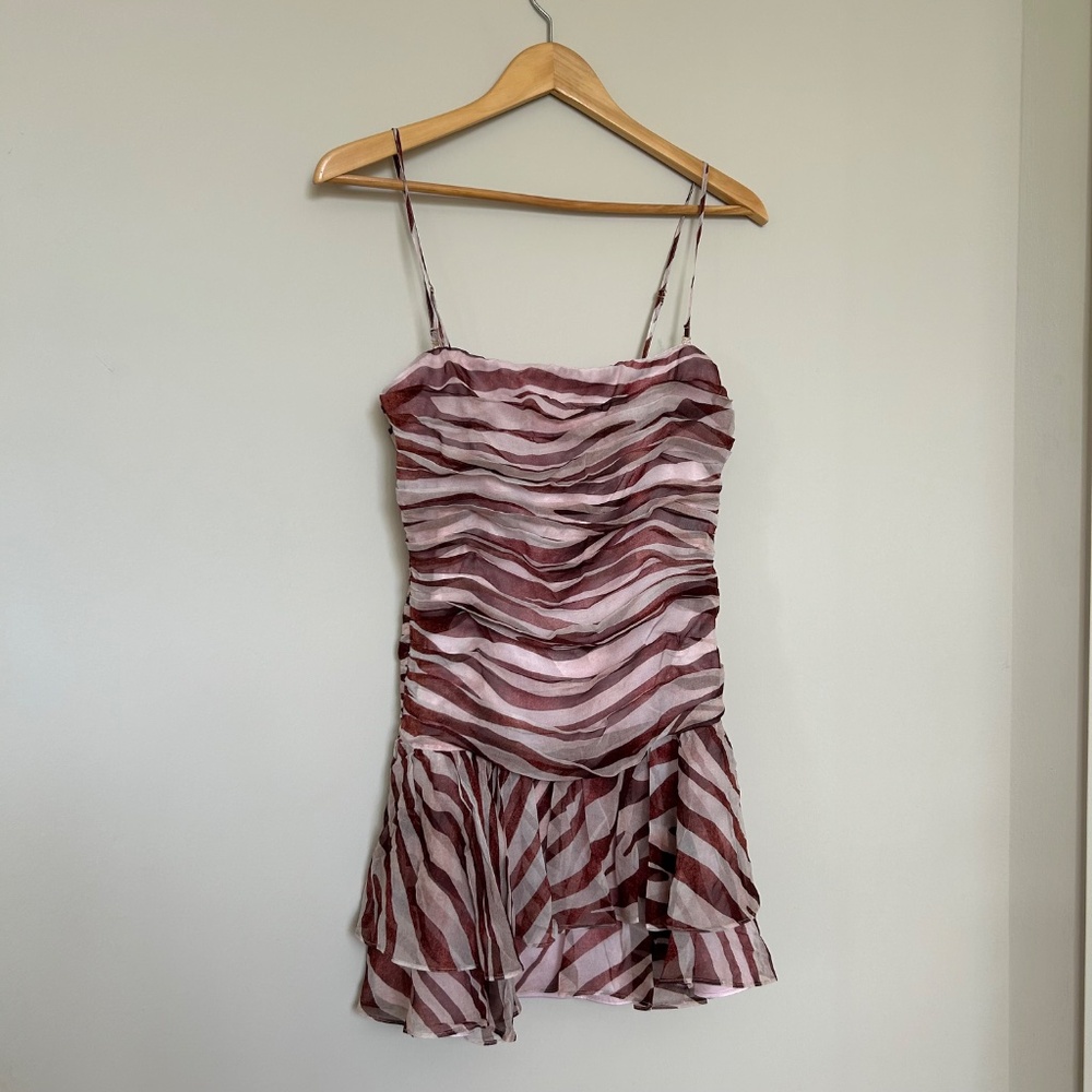 Retrofête Shaniece Dress in Earl Rose Zebra - Picture 7 of 16